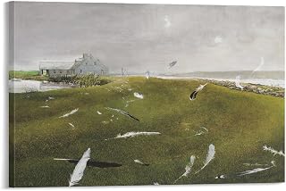 Andrew Wyeth Escaping Flatland Painting Art Poster Print Photo Art Painting Canvas Poster Home Decorative Bedroom Modern Decor Posters Gifts 12x18inch(30x45cm)