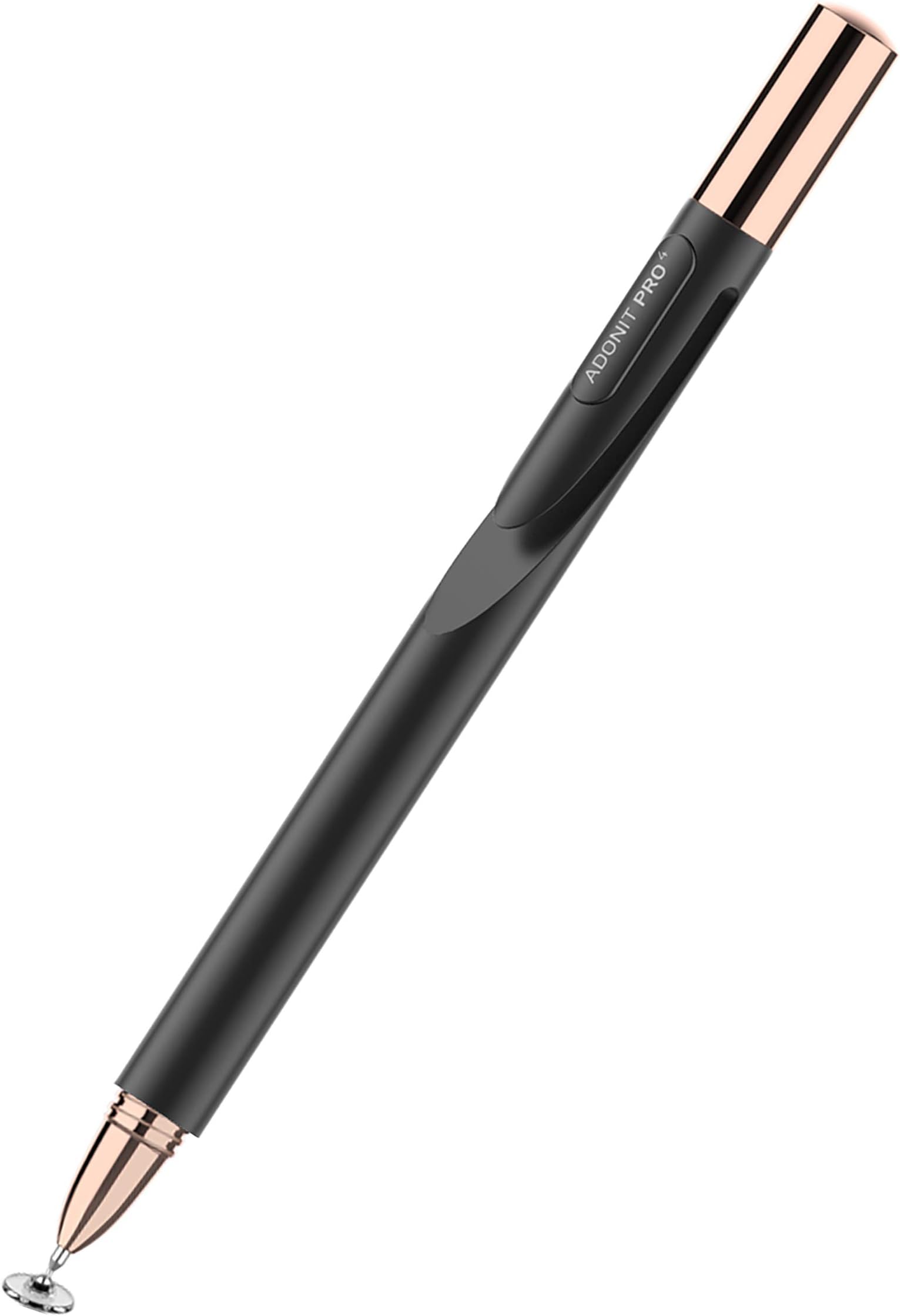 Adonit Pro 4 (Black) Luxury Capacitive Stylus Pen, High Sensitivity Fine Point And Precision,Stylus For Ipad, Air, Mini, Android, Iphone, Surface, Other Touch Screens, Compatible For All Touchscreens