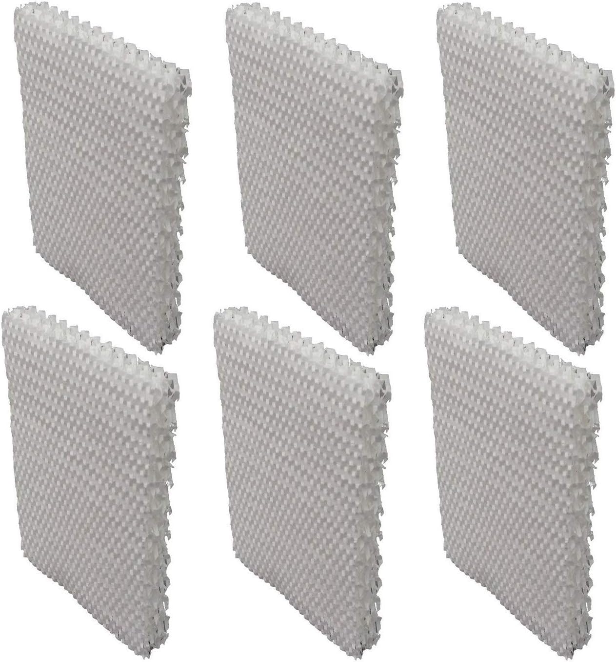 Replacement Humidifier Filters for Bionaire BCM658 BCM-658 BCM646 BCM-646 Humidifier Wick Filters 7-9/16" L x 5-1/4" W x 15/16" T (6-Pack)