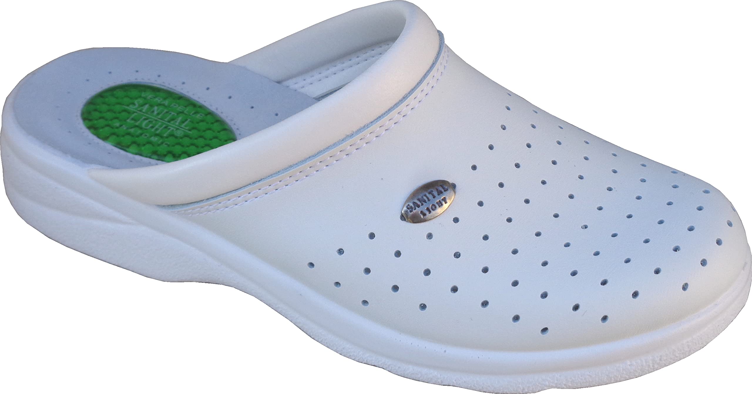Sanital Light - Sabot Uomo 1750 - Tallonetta in Gel Ammortizzante - Anti-Shock - 100% Fatto in Italia - Scarpe Sanitarie, Comfort per Lavoro