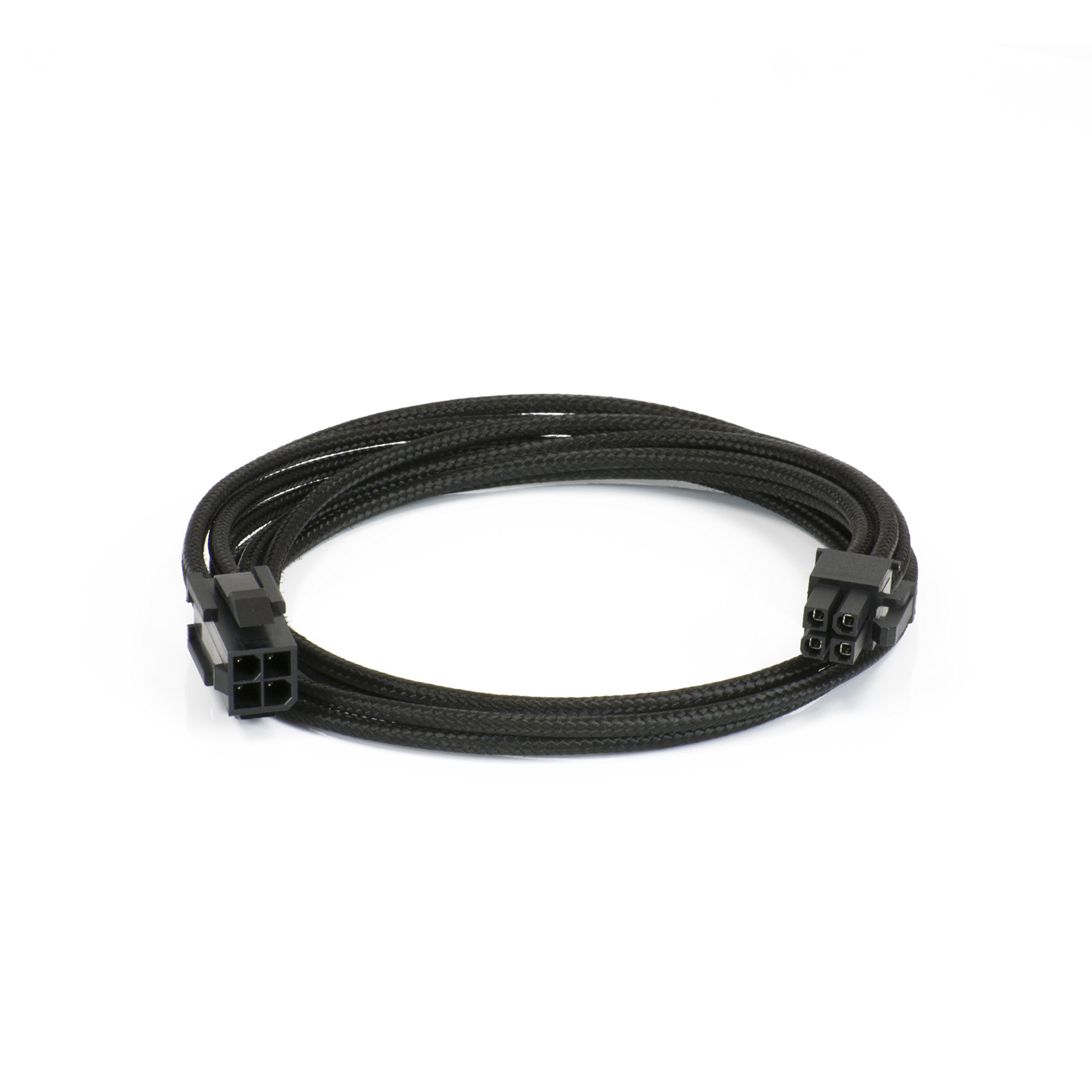 Phanteks 4 Pin M/B Premium Sleeved Extension Cable 19.68" Length, Black(PH-CB4P_BK)