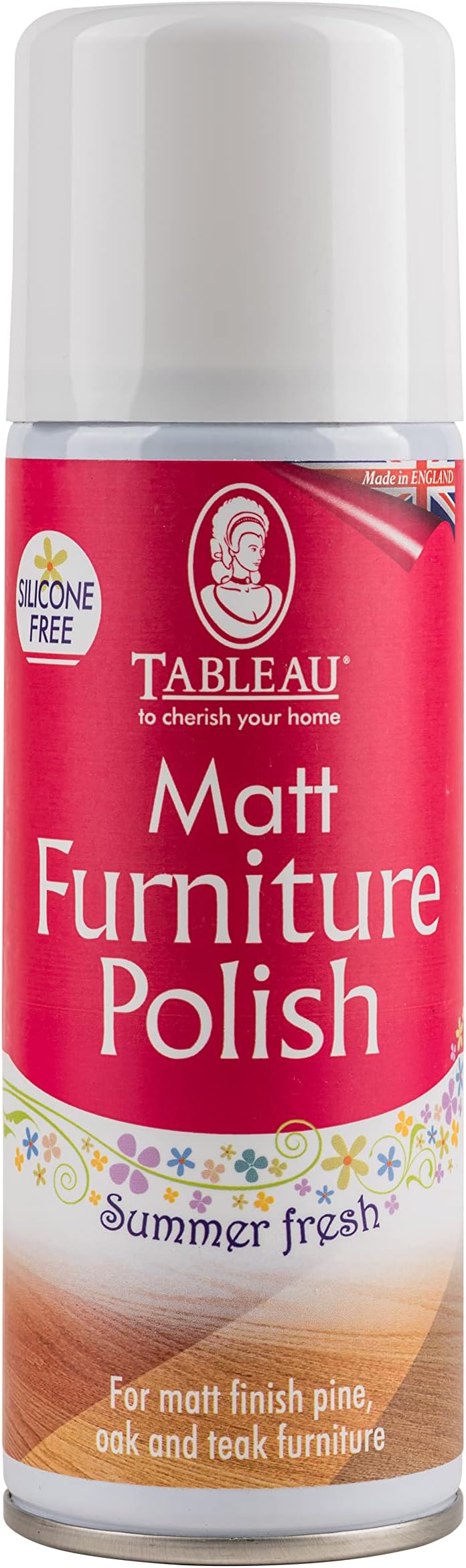 Tableau, Matt Furniture Polish, For Matt finish pine, oak and teak furniture, Summer Fresh Scent, Silicone Free, 200ml