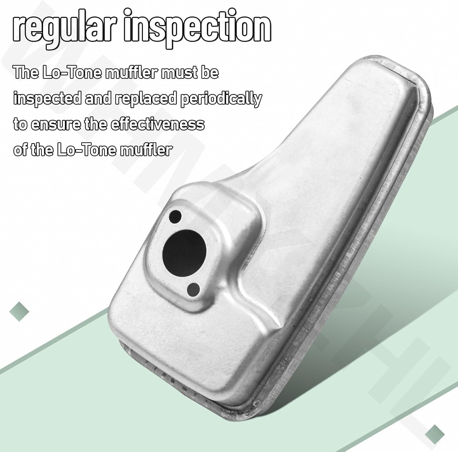 692038 Lo-Tone Muffler/Exhaust Muffler Compatible with B&S 6 HP Quantum Engines or 625-675 Series Engines and Toro Models - with Shoulder bolts