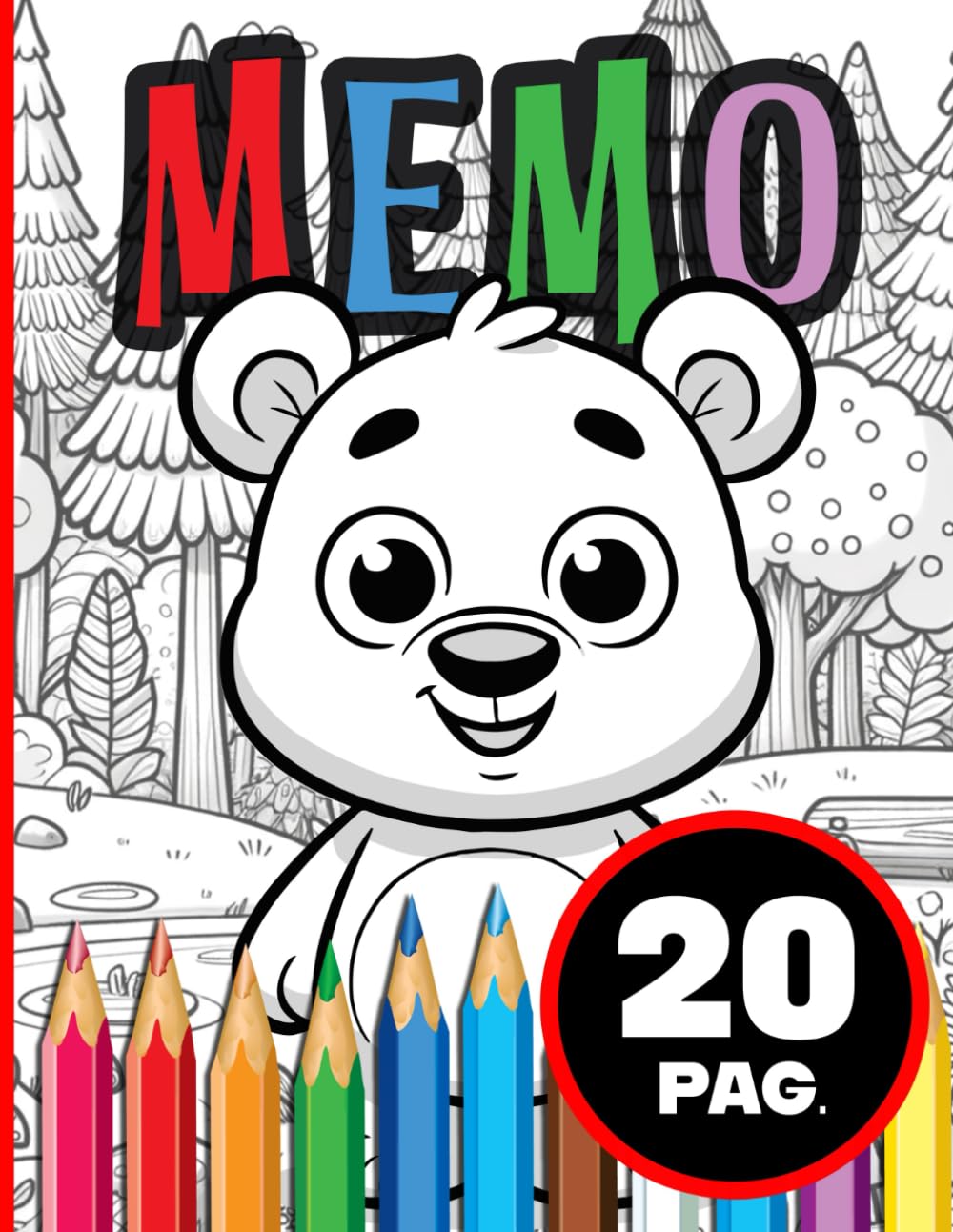 Memo: Smart Coloring Book – Easy Math for Kids (Ages 4–8) (LumiCromi Coloring Books)