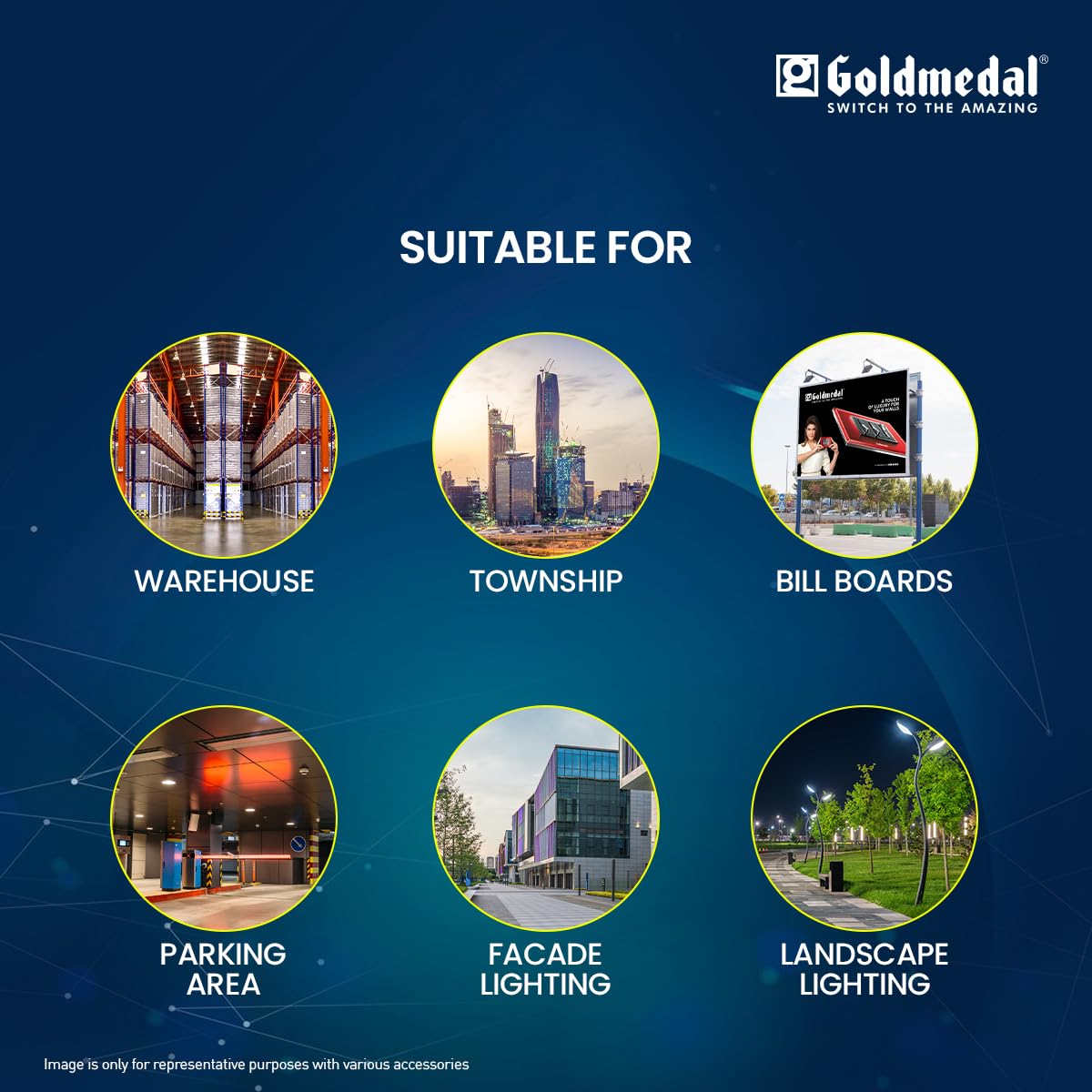 Goldmedal Crystalline LED Flood Light - Waterproof & Bright -2