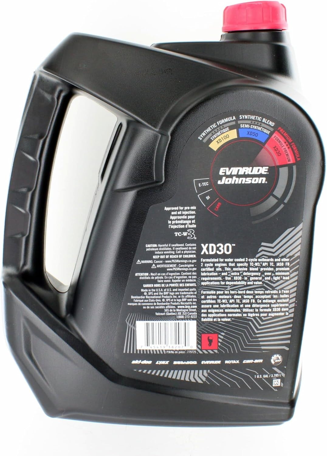 Evinrude/Johnson New OEM XPS Marine XD30 2-Stroke Outboard Oil, 1Gallon, 779725