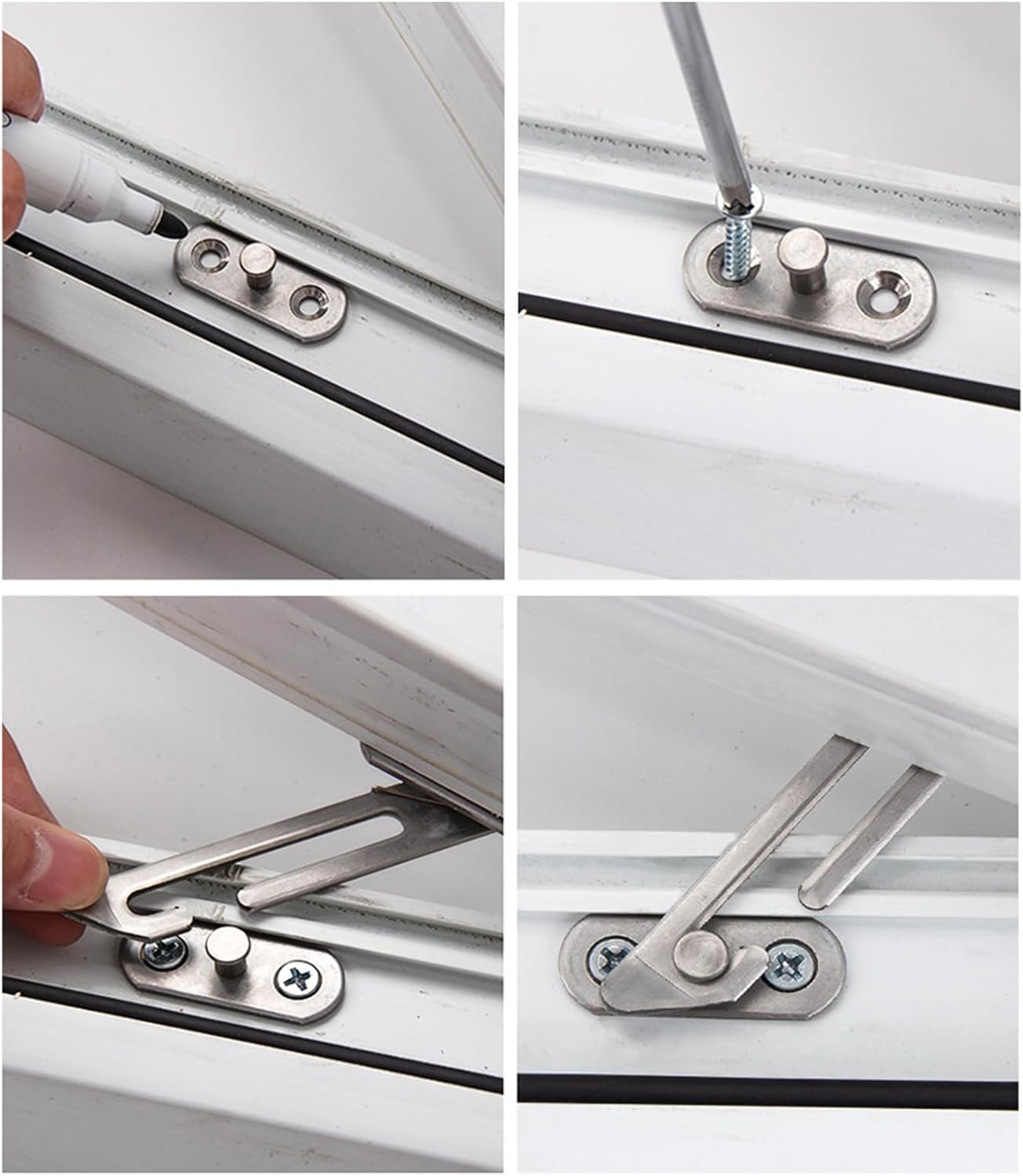 Window Restrictor Bracket Child Proof Window Limitter Window Lock 304 Stainless Steel Lock