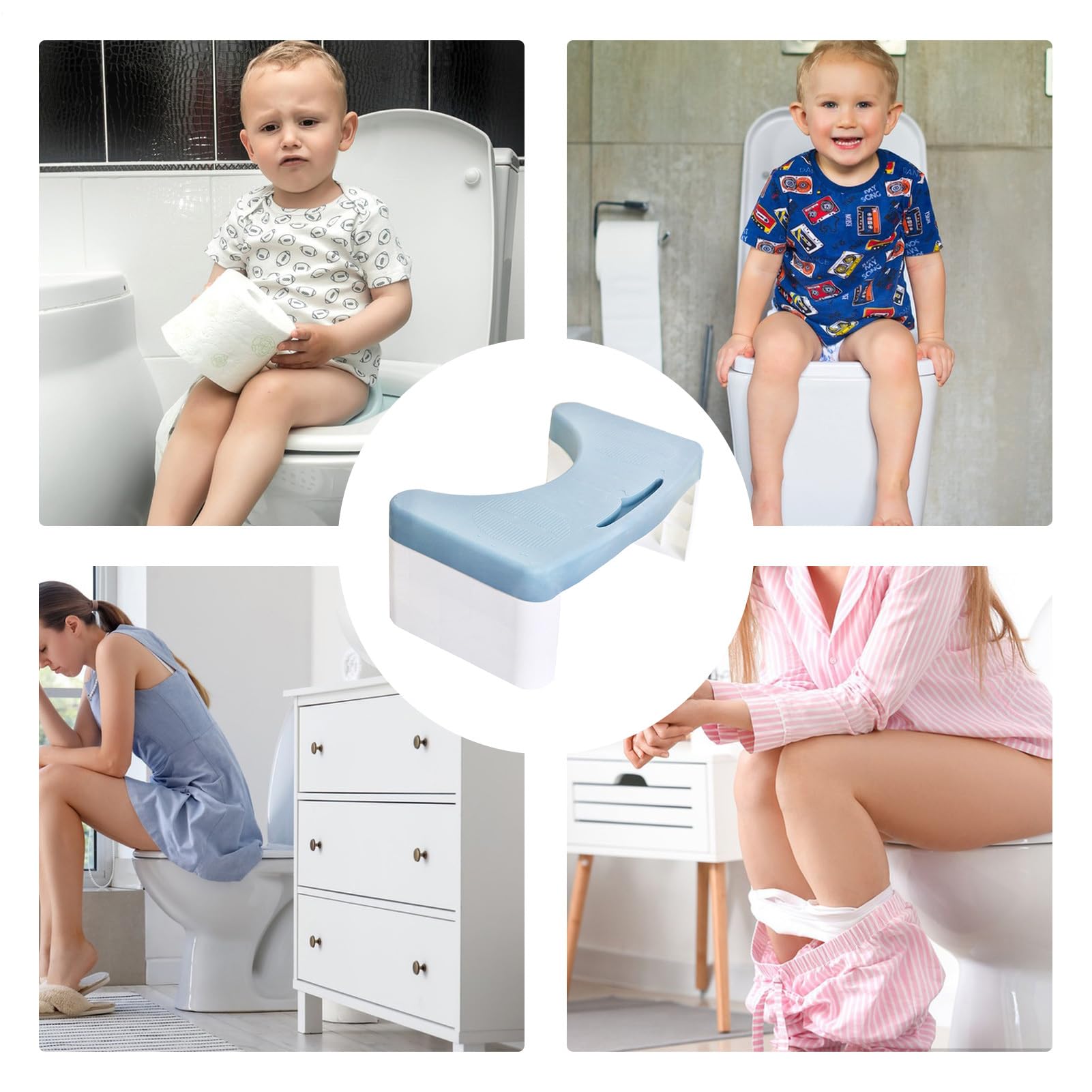 Faltbarer Toilettenhocker, Toilettenhocker Erwachse Produktbild-Vorschau 2