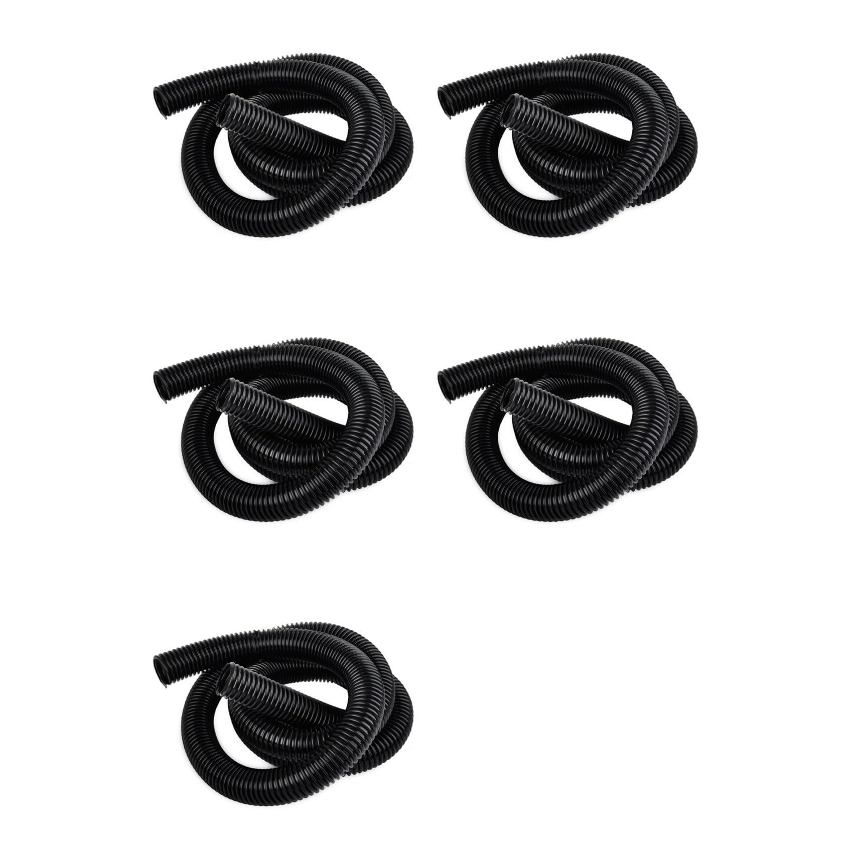 Vjsujehgy 5pcs 2.5M 32mm Flexible EVA Hose Tube Pipe Extra Long for Household Vacuum Cleaner