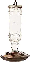 Alimentador de beija-flor Perky-Pet 8107-1SR, design de garrafa de vidro antigo, para uso externo
