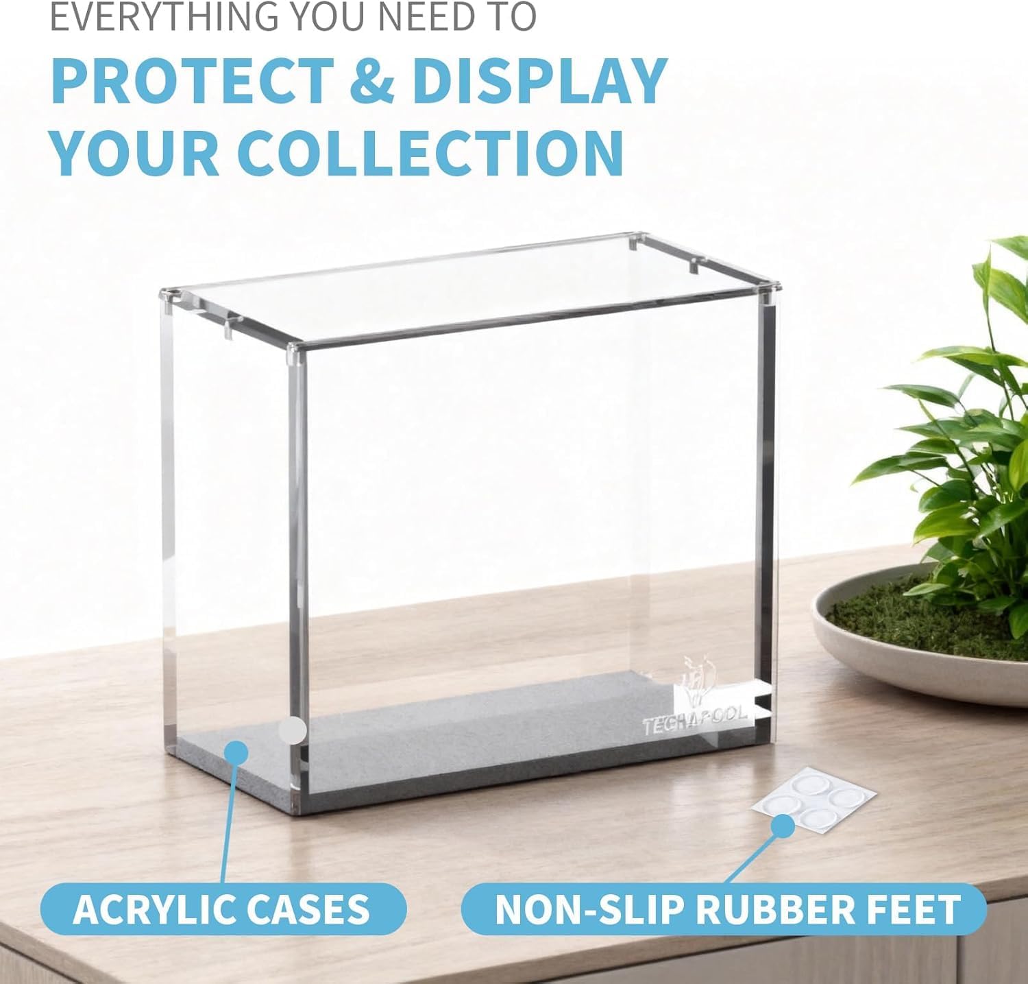 ETB Protector Case – Crystal Clear 8mm + 5mm Ultra Thick Acrylic Stackable Elite Trainer Box - Acrylic Display Case with Tight Seal Sliding Magnetic Lid – with 6X N52 Strong Magnets (Pack of 3)