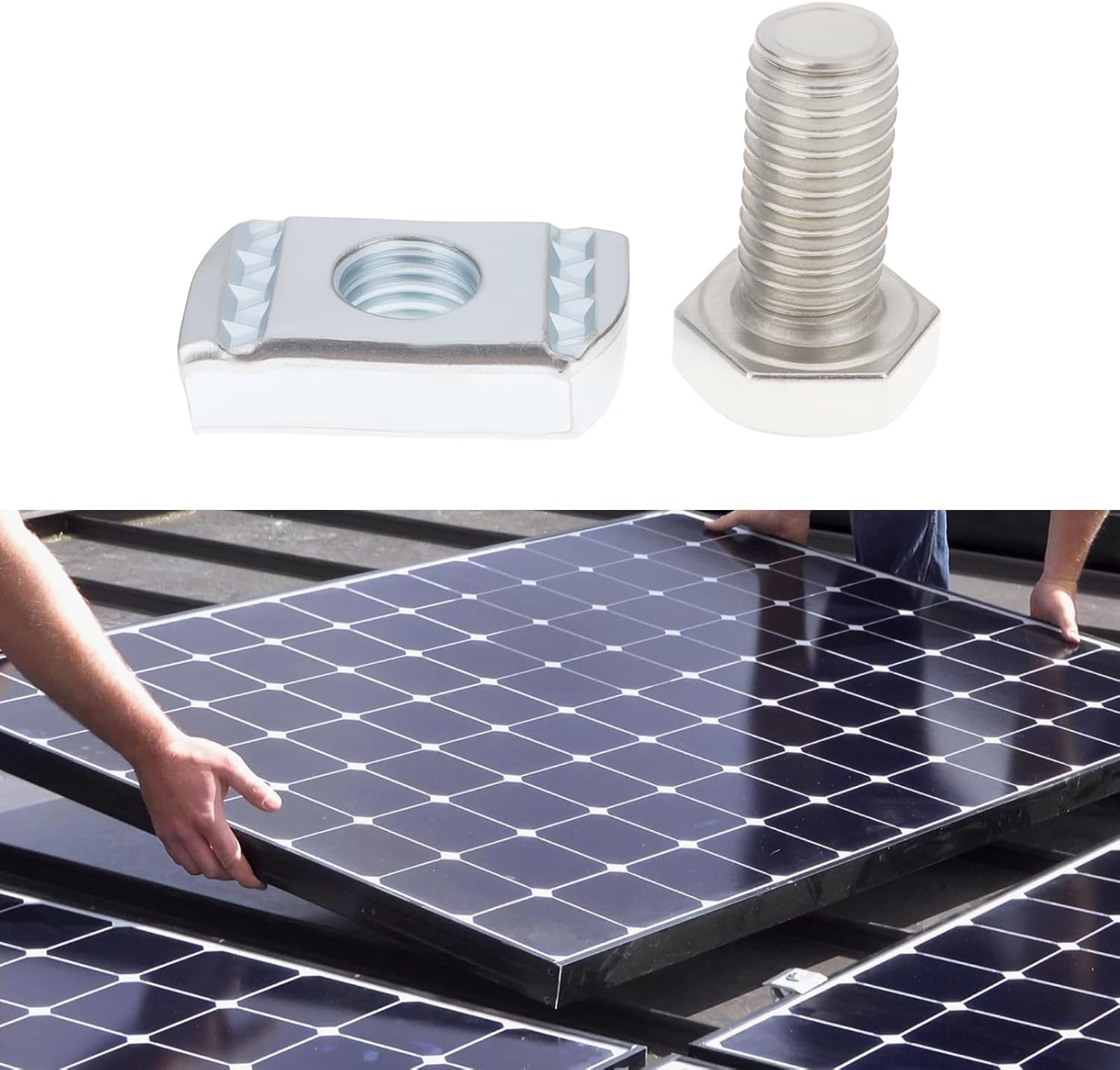 10 Pairs P3010 Channel Nuts 1/2" X 15/16" for Solar Panel Installation with 1-5/8" Channel