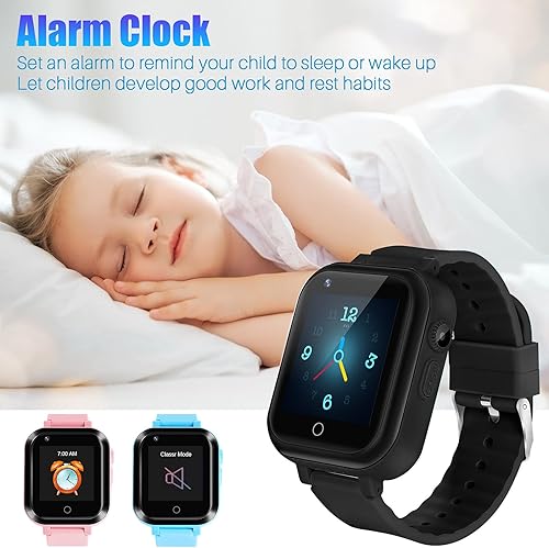 Miniatura 8 de Reloj inteligente para niños con rastreador GPS reloj de teléfono con video chat llamadas de 3 vías relojes GPS para niños reloj inteligente 4G con