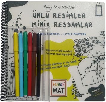Akademi  ocuk Funny Mat Mini Set  nl  Resimler Minik Ressamlar Kalemli