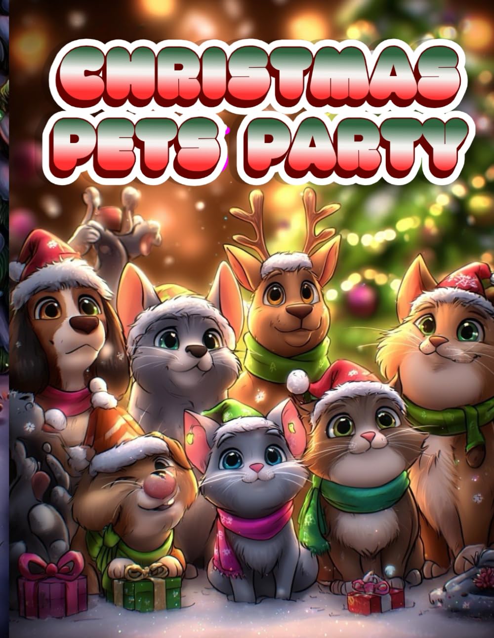 Christmas Pets Party: “Where every furry friend joins the Christmas fun!”. A Holiday Coloring Celebration for Kids
