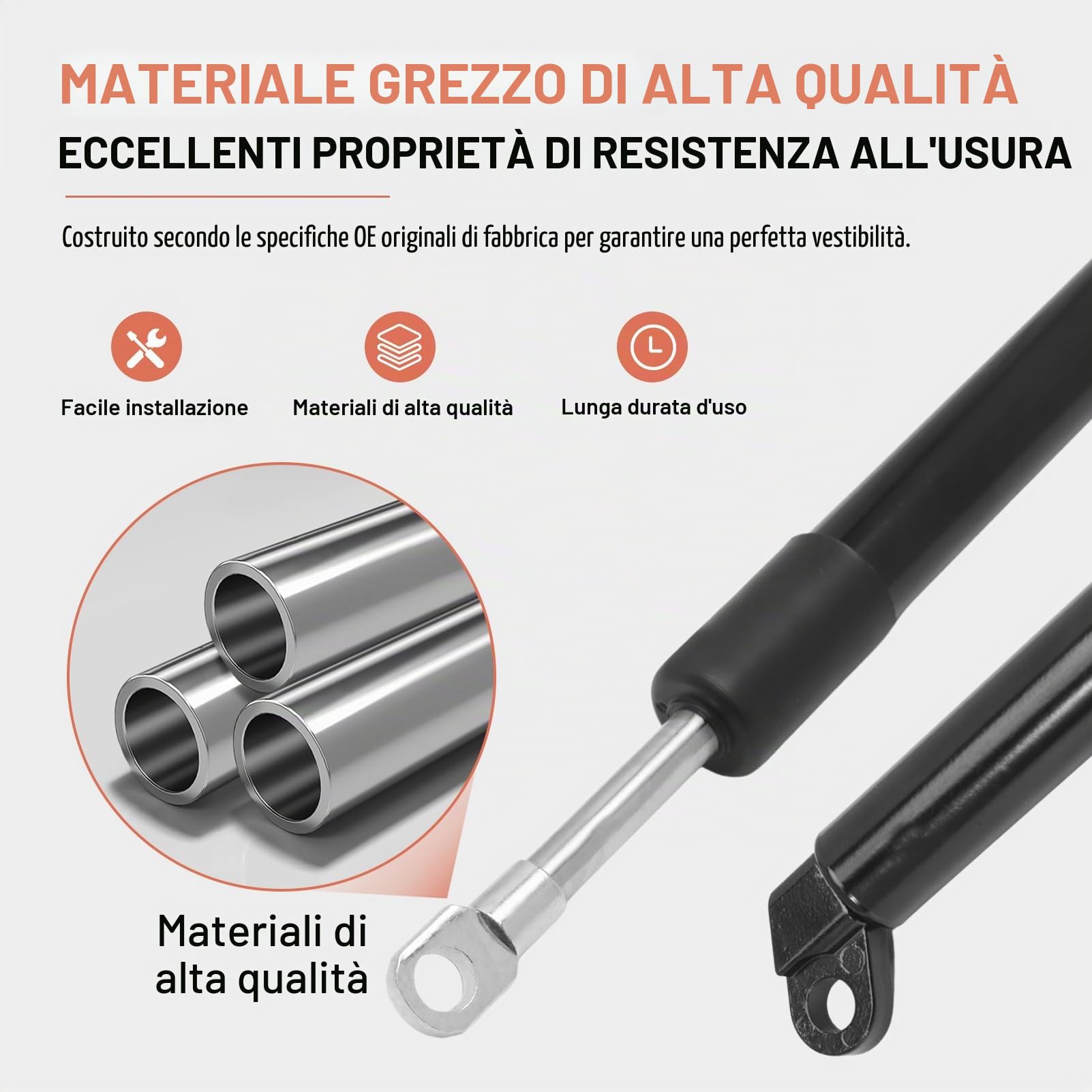 Pistone Molla Gas Ammortizzatore Portellone Posteriore per Ranger T9 XL XLT XLT XLT 2023 2024