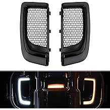 Luces LED de carenado inferior con se&ntilde;ales de giro Luz de marcha para accesorios de motocicleta Apto para Harley Road Glide Street Glide Electra Glide Ultra Limited 2014-2023 Lente de humo para parrillas negras