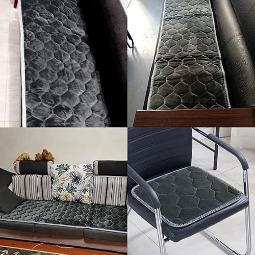 Miniatura 3 de Fundas para sofá de 3 plazas y 2 plazas y 1 plaza, funda de sofá reversible, funda acolchada ajustable para sofá, protectores impermeables de