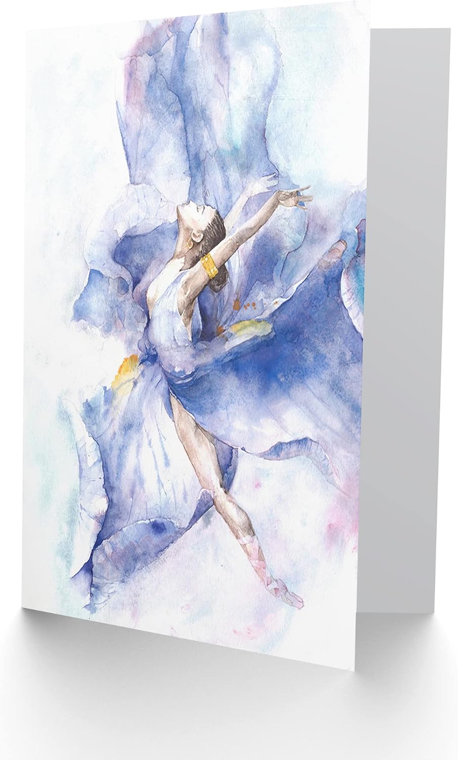 Wee Blue Coo Ballet Dancing Girl Painting Blank Greeting Cards With Envelopes Pack of 6 image 2