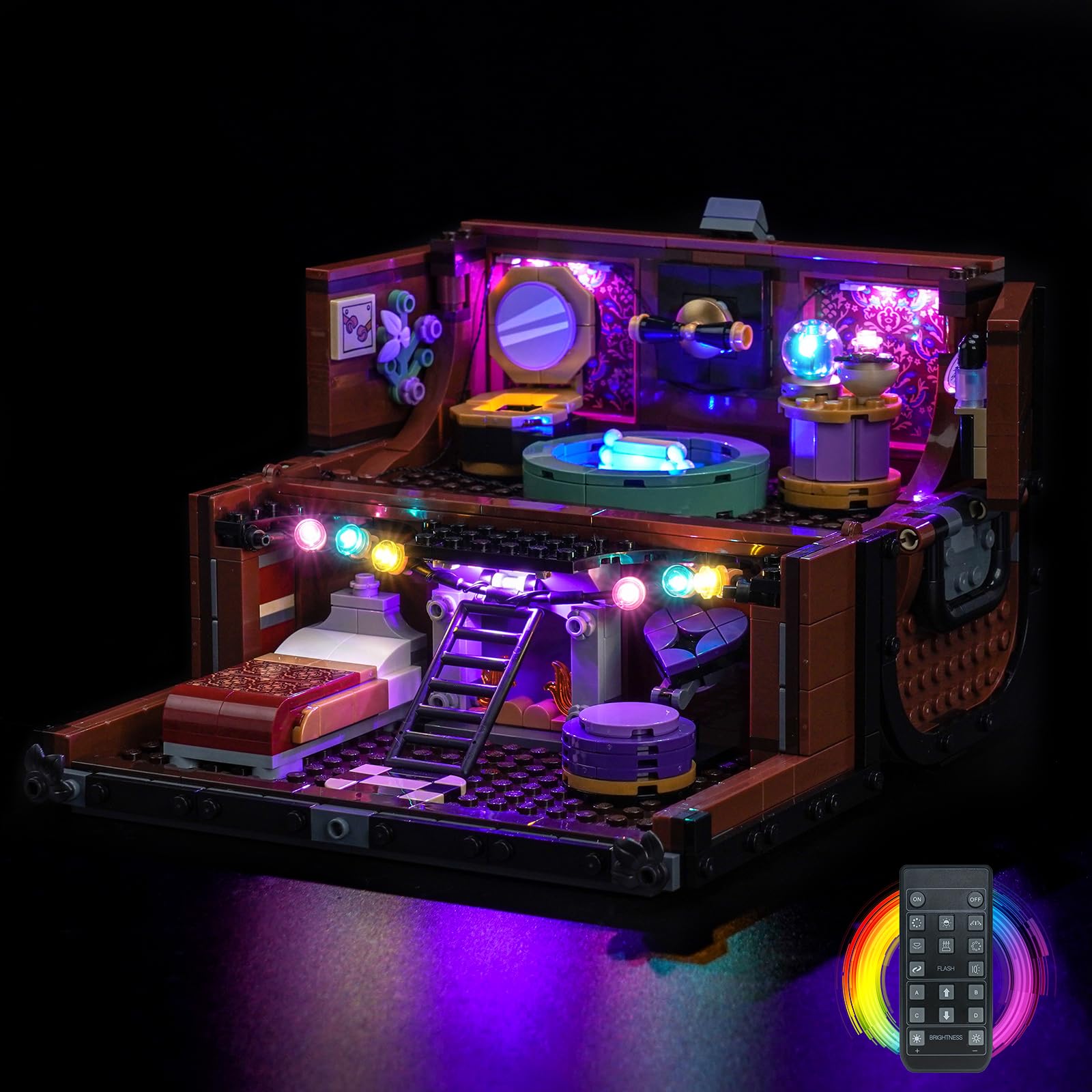 Remote Control Led Light Set Compatible with Lego Thing's Apartment 76785 (No Model)