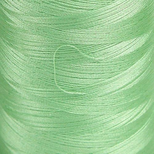 Miniatura 4 de Elvis 120D2 - Hilo de bordar luminoso, carrete de 3280 yardas, color verde Sweetleaf