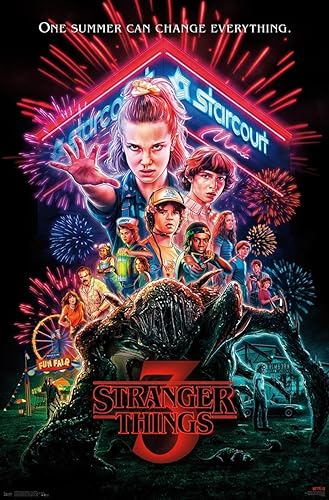 Vista 86 de Trends International - Stranger Things de Netflix: Temporada 3, póster para pared de una hoja, 57 x 86 cm, versión de alta calidad no enmarcada
