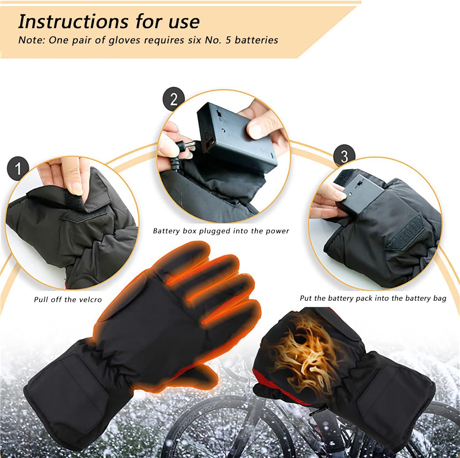 Heated Glove for Men Women Rechargeable Electric Battery Heating Riding Ski Snowboarding Hiking Cycling Hunting Thin Gloves Hand Warmer