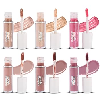 Profusion Cosmetics Colourspell Mini Lips 6 PC Lip Gloss Set Sparkling Toppers & Matte Glosses for a Shiny Finish, Vegan & Cruelty-Free Makeup Set