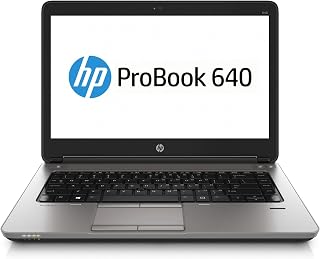 HP ProBook 640 G1 14-inch Laptop PC, Intel Core i7 4th Gen 4610M 3GHz Processor, 8GB RAM, 500GB HDD, Webcam, Windows 10 Pro (Renewed)