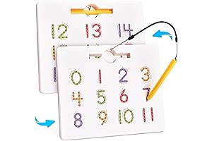 Gamenote Double-Sided Magnetic Number Tracing Board for Preschoolers