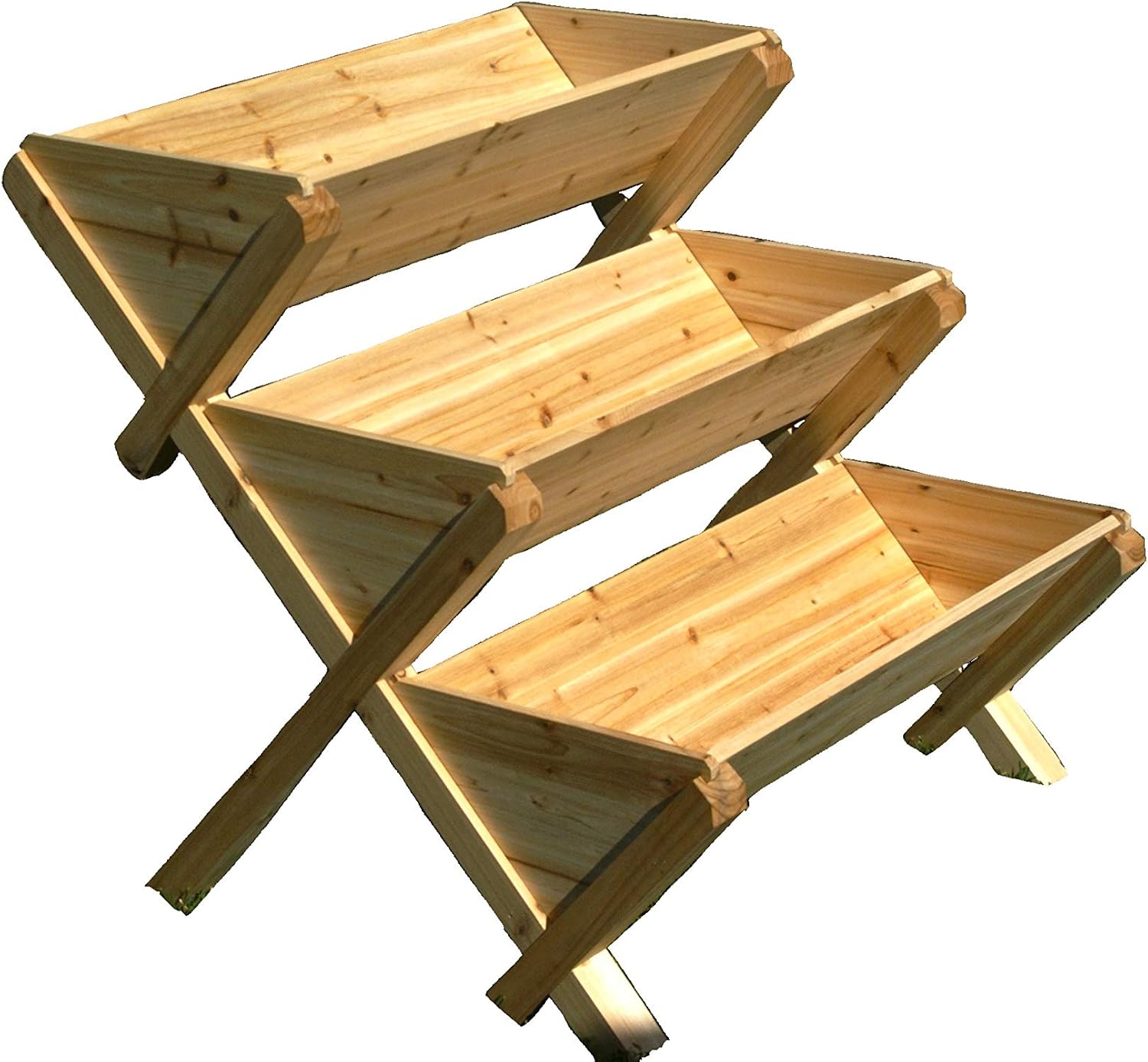 RSI 3 Tier Eden Garden Table, Natural Fir Wood