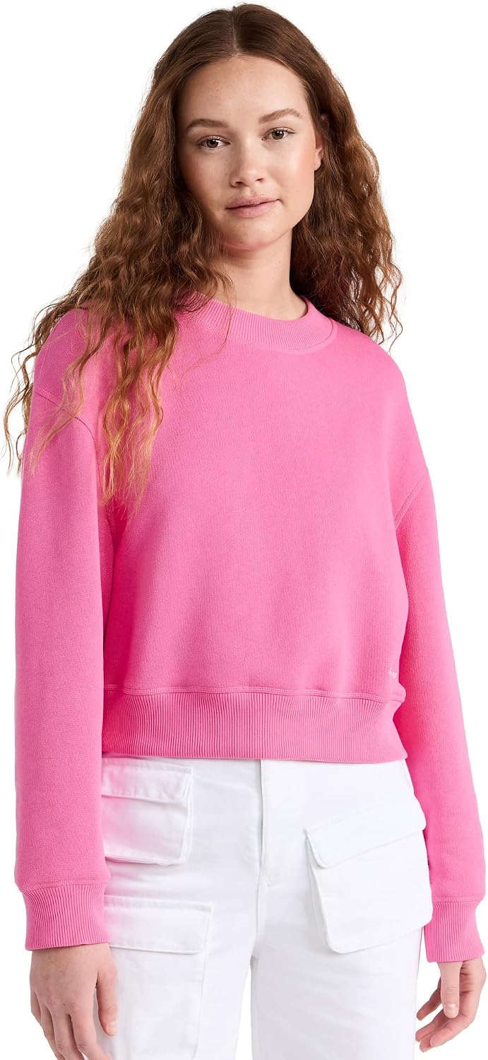 rag u0026 bone Women's Terry Sweatshirt, Pink, M at Amazon Women's Clothing  store