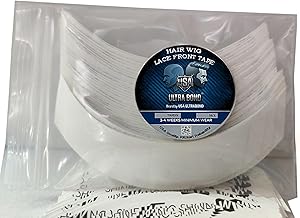 Ritzkart Ultrabond Shine-Less Extra Hold Hair Patch Double-Sided Strong Grip Adhesive All-Weather Resistant Invisible Wig Tape Skin-Safe Hold 2–4 Weeks (White) (Ultra Bond Shine Tape 6PC)