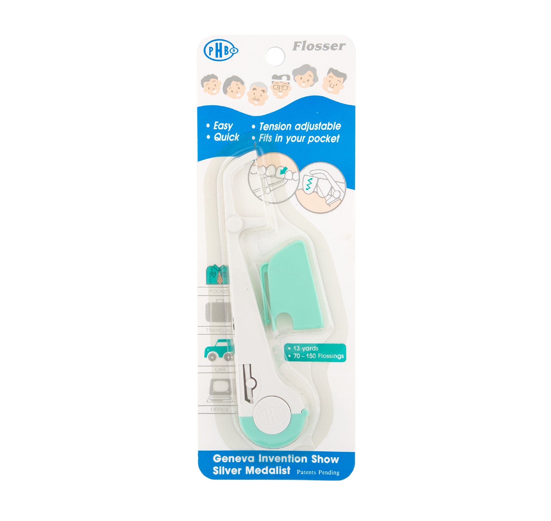 LAZYBOI Tension Adjustable Reusable Pocket Flosser
