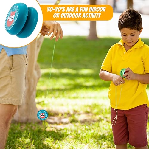 Miniatura 13 de Sotiff Paquete de 20 artículos a granel de Yo Yo a granel para Navidad, regalos de fiesta en el aula, diseños coloridos, regalos de fiesta, regalos