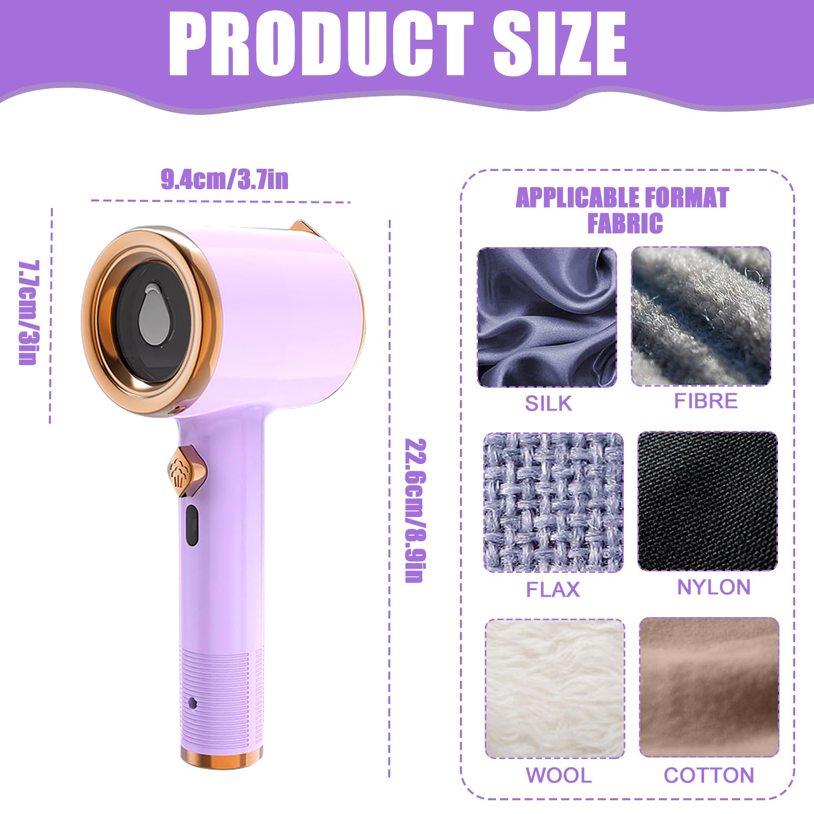 Ferro Da Stiro A Vapore Portatile Euakee 1000W | Mini Ferro Pieghevole 90° | Riscaldamento 20s | Per Viaggi E Casa - Foto 11