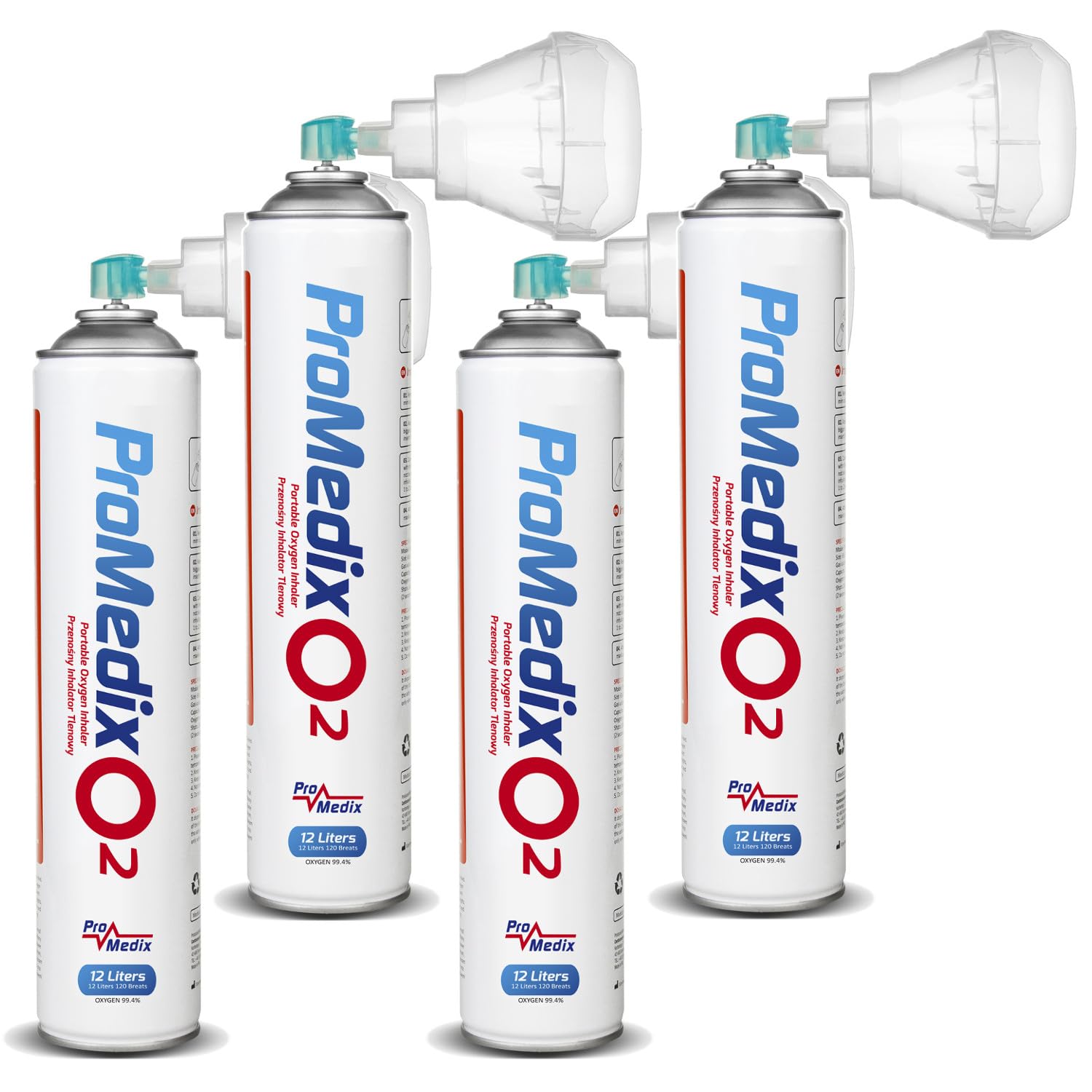 Inhalateur portable d'oxygène en boîte à 99,4% ProMedix 12L, PR-994 (4)