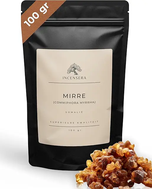 High-Quality Myrrh Incense Resin 100g - Natural Tree Resin for Rituals & Meditation