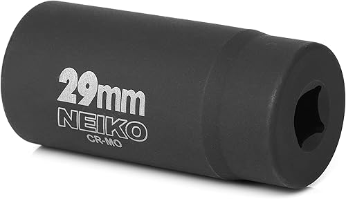 Miniatura 8 de NEIKO 02526A 1.378 in Socket  Toma de impacto profundo de 12 pulgada  Casquillo de tuerca del eje y eje  12 puntos  Molibdeno cromado Cr-Mo  Buje de