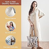 Vista 197 de Maison d' Hermine Bolsa de lona para mujer, bolsa de lona de algodón reutilizable para el hombro, bolsas de comestibles a granel con asa para 01