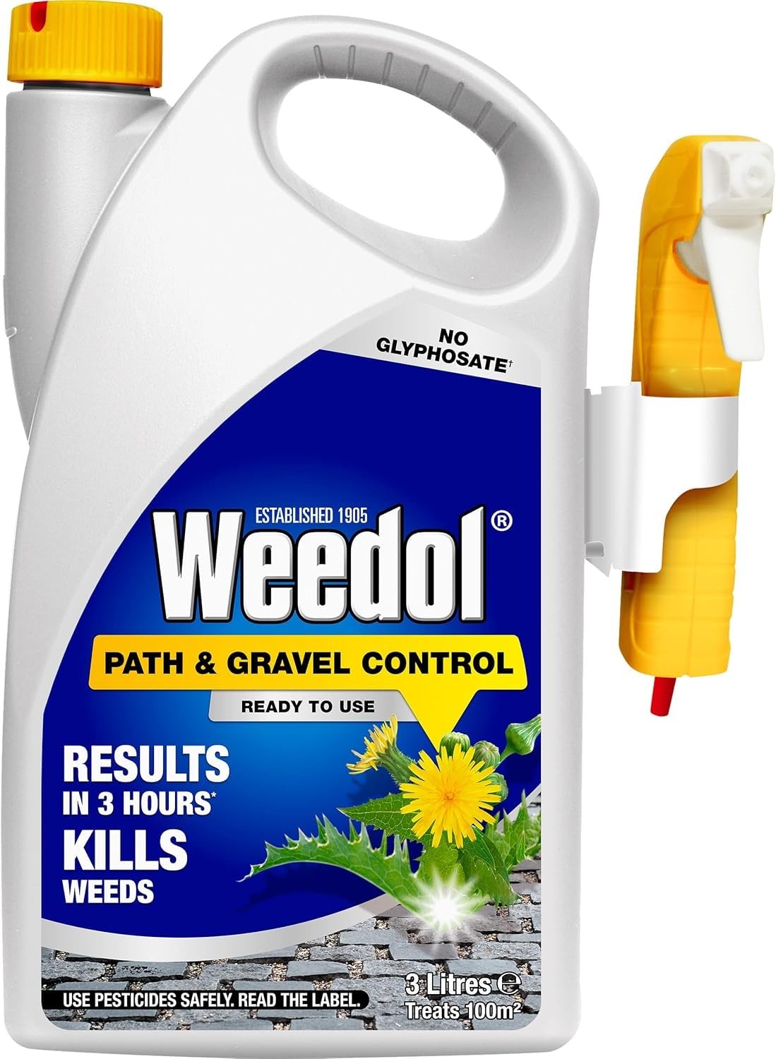 Weedol Path & Gravel RTU – Ready-to-Use Weed Control for Paths, Patios & Driveways – 1L or 3L Spray (3L RTU)