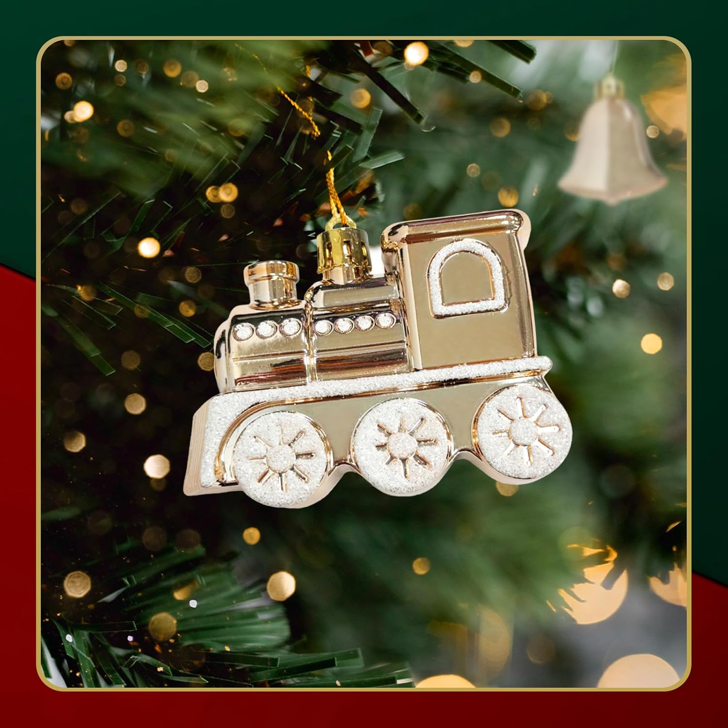 Ornaments for Christmas Trees,74 Count Gold Christmas Tree Decorations, Shatterproof Plastic Hanging Bulbs Decorations Set for Xmas Holiday Party - Image 4