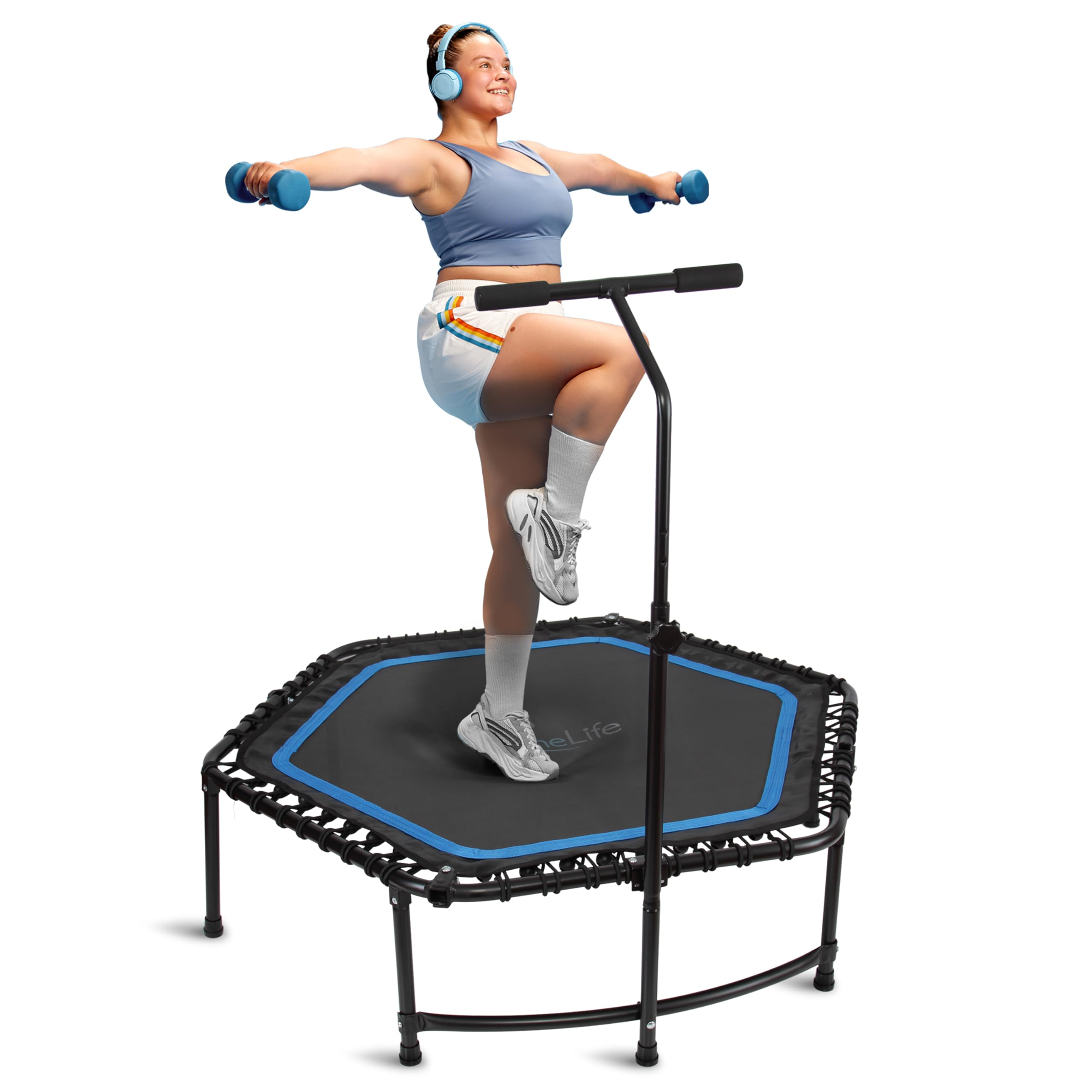 フィットネストランポリン　折り畳み式 50-Inch-Hexagon-Jump-