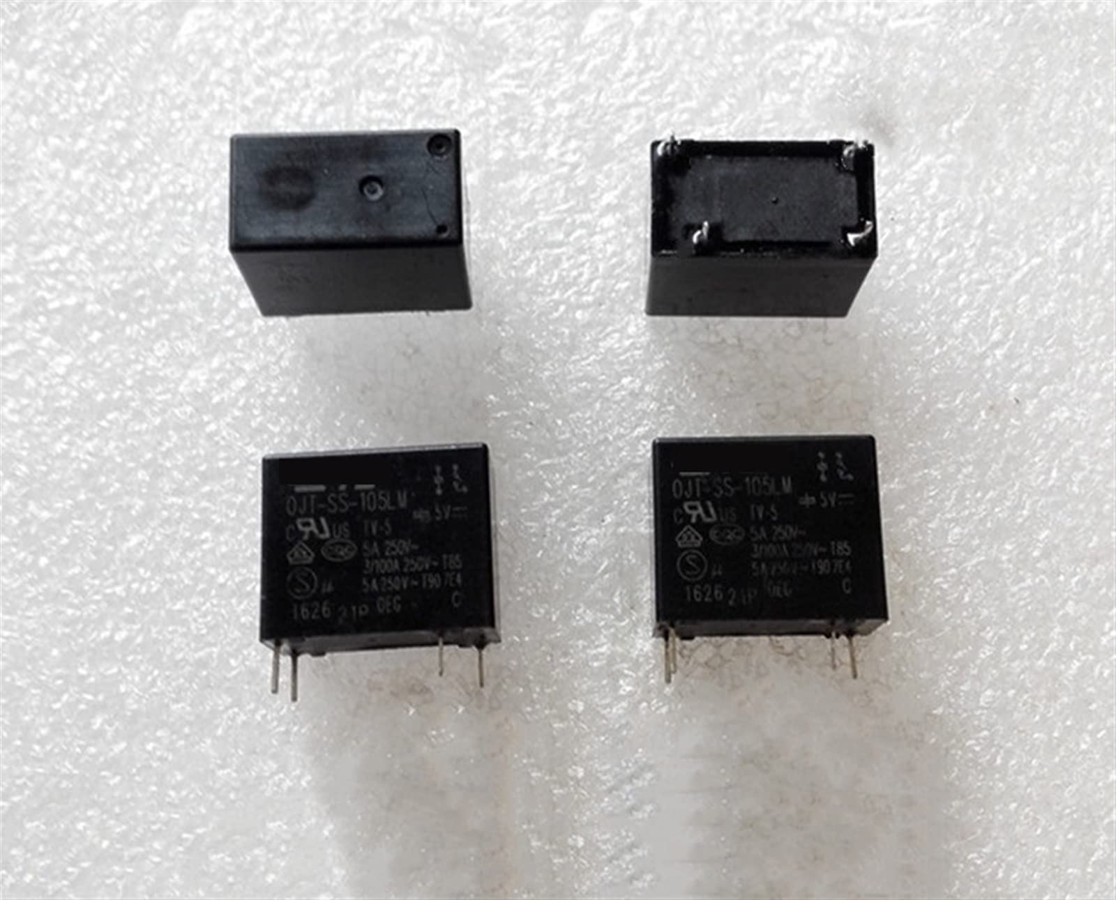 Relais OJT-SS-124LM 24VDC MESKEL 5A 4 broches pour circuits imprimés domestiques