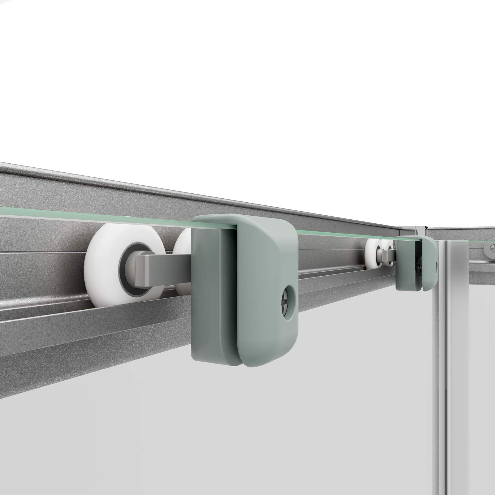Schulte Duschkabine Eckeinstieg 75-90 cm, Silber Grau, Klar hell | Schiebetüren, 180 cm Höhe, 4 mm ESG Sicherheitsglas, Variable Duschabtrennung, Für 75x75, 80x80, 85x85 und 90x90 cm