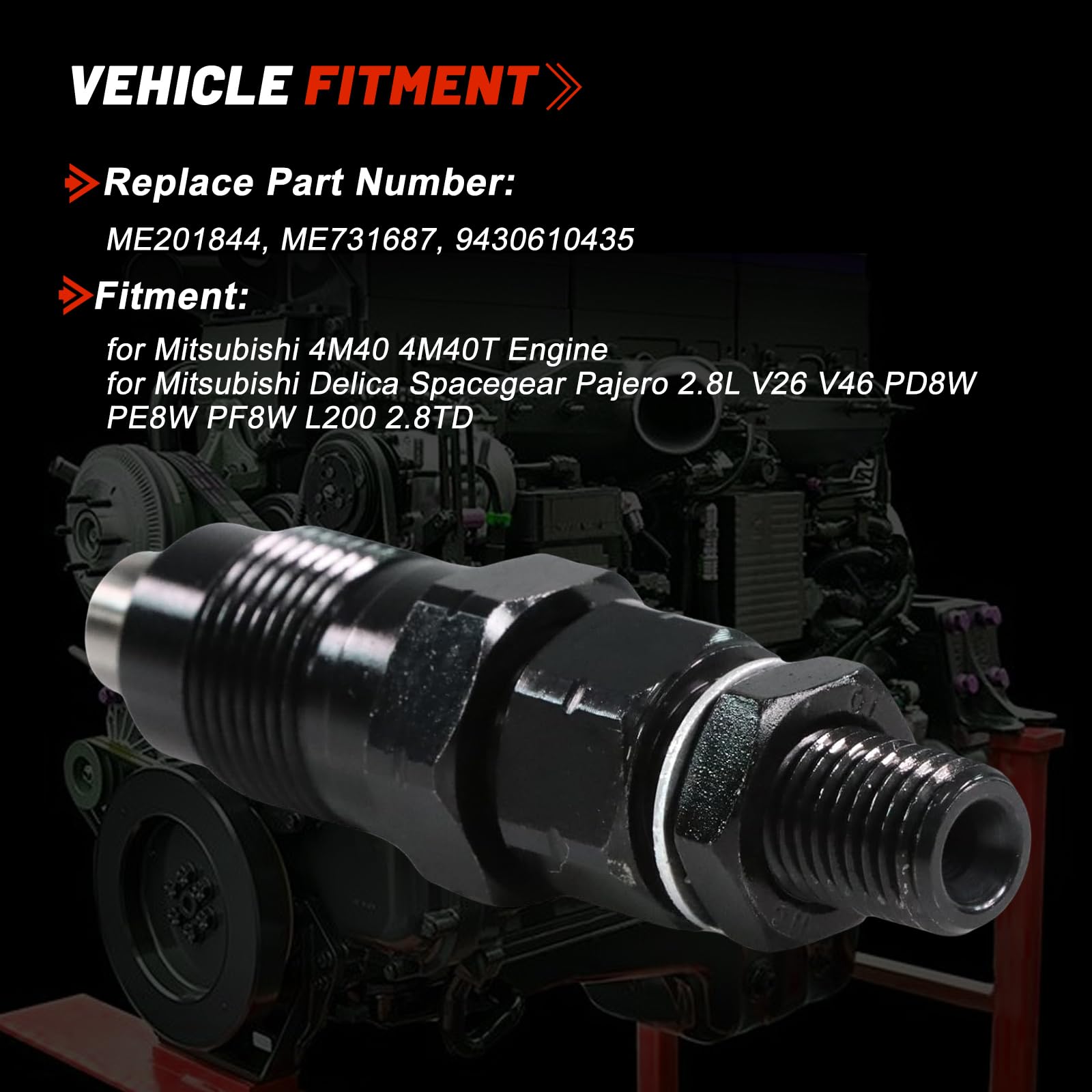 m　40点 Amazon.com: 4pcs 4M40 4M40T Fuel Injector Nozzle ME731687 ME201844