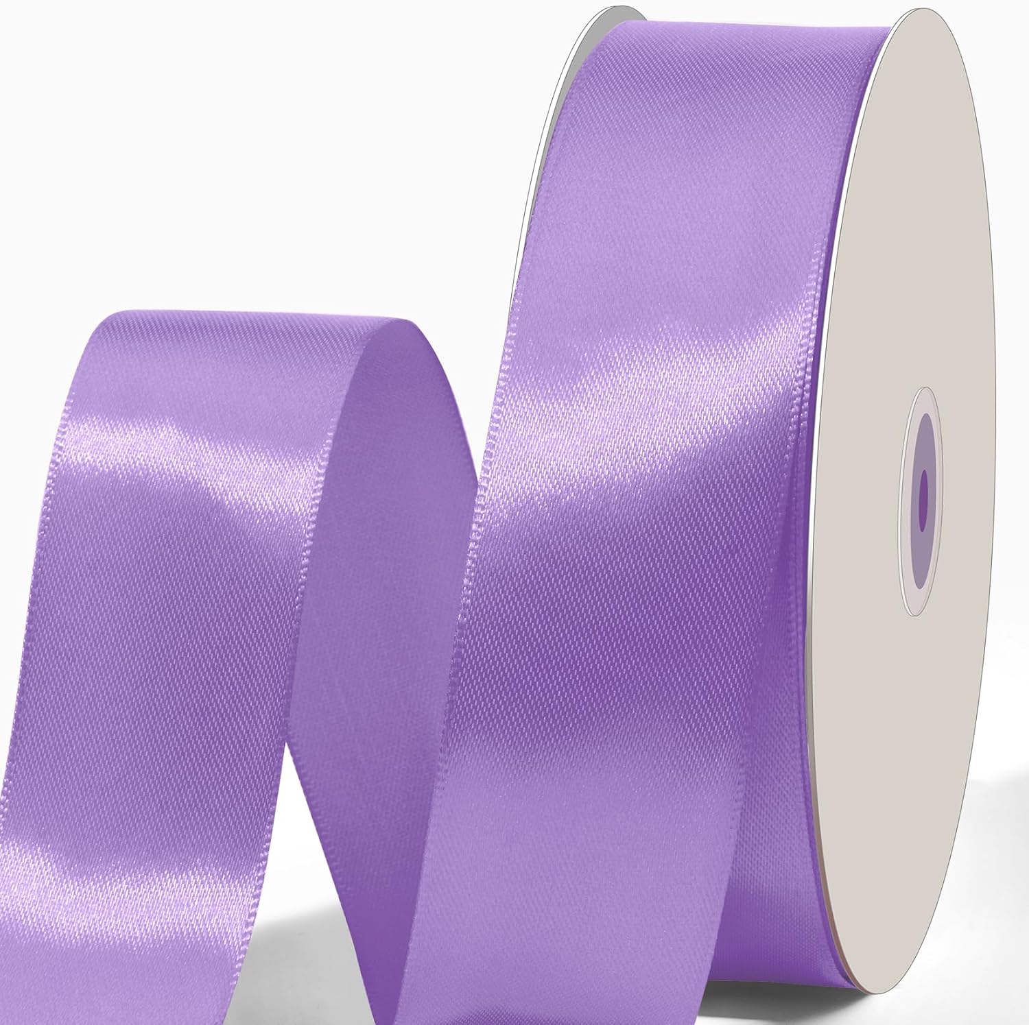 Amazon.com: Funfery 100 Yard 1-1/2 Inch Light Purple Satin Ribbon for ...