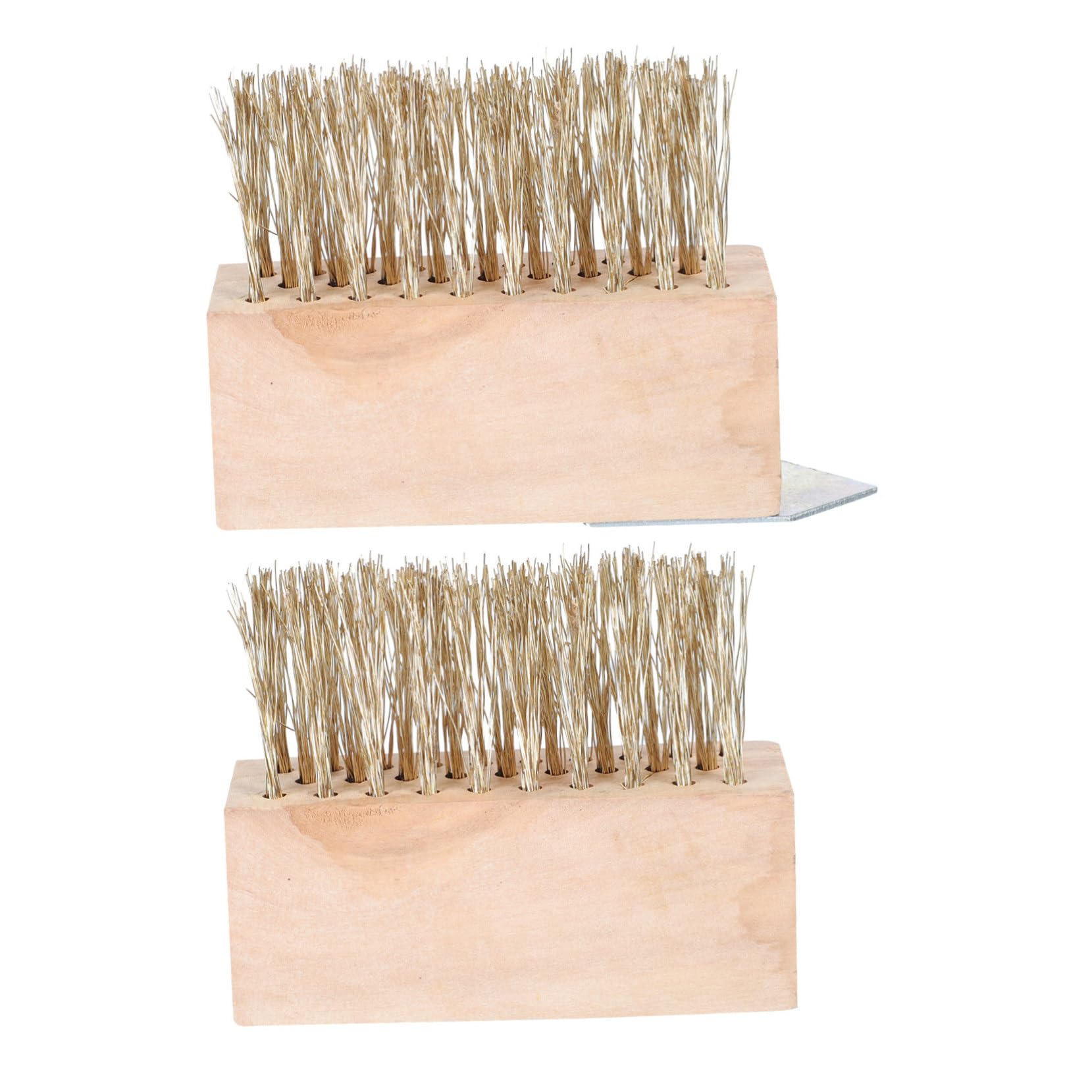 VICASKY Moss Removing Tool 2pcs Garden Weeding Brush Steel Wire Brush for Yard Cleaning Lightweight Design