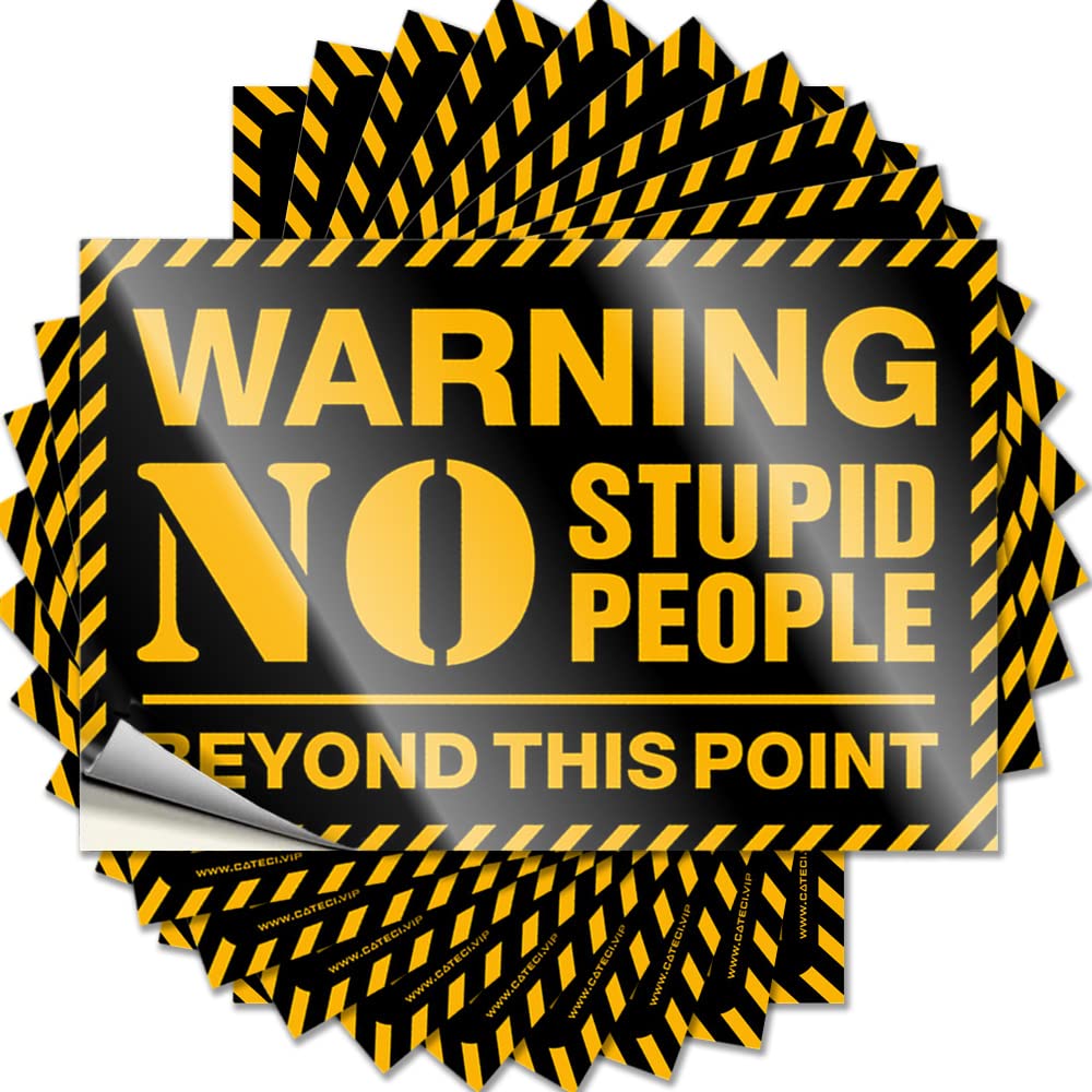 Autumn Bumper Aesthetic Decals, Christmas Cute Pattern Design for Farmers Notebook | Bumper Removable Vinyl Warning No Stupid People Beyond This Point(12X18CM)