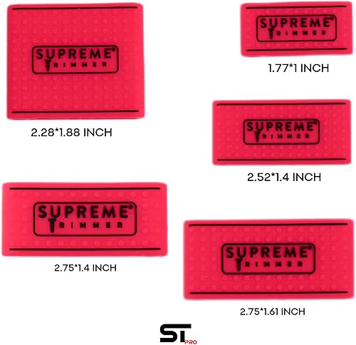 Miniatura 3 de Supreme Trimmer Clipper Grip - Pinzas de peluquero profesionales (5 piezas) bandas antideslizantes SGR55 para cortadora de pelo, agarre para